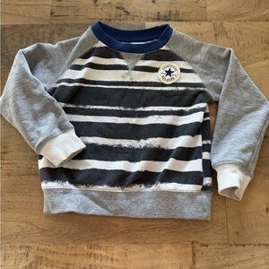 Converse Kids Striped crewneck Sweatshirt size 3 T